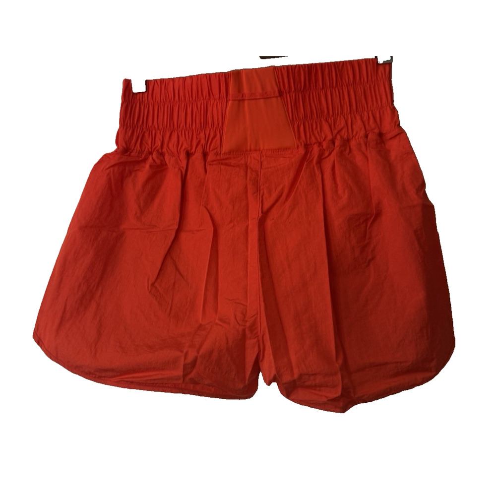Halara Women’s Athletic Running Shorts Coral Red High Waist Nylon S NWT